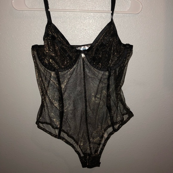Sexy golden mesh body suit! - Picture 2 of 3
